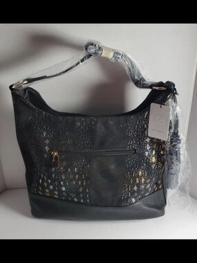 Karla Hanson RFID Blocking Hobo Bag Black